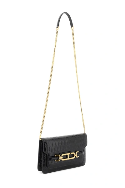 Shop Tom Ford Borsa A Tracolla Whitney In Stampa Coccodrillo