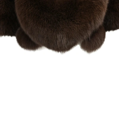 Wanan Touch Classic Black Fox Fur Jacket