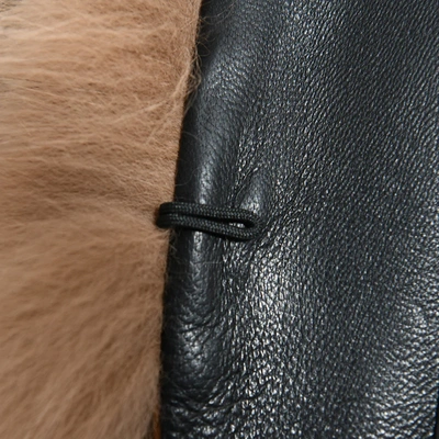 Wanan Touch Calere Camel Vest In Fox Fur
