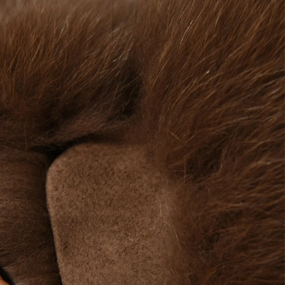 Wanan Touch Calere Dark Gey Vest In Fox Fur
