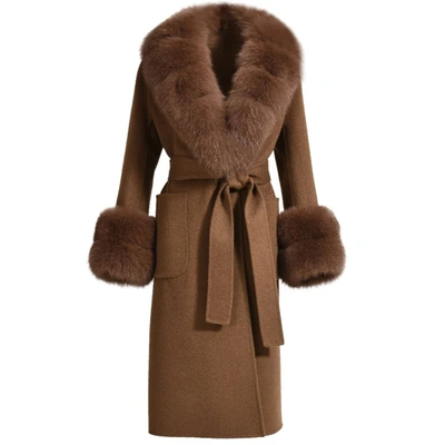 Wanan Touch Coat Lebonè Brown Mixed Cashmere