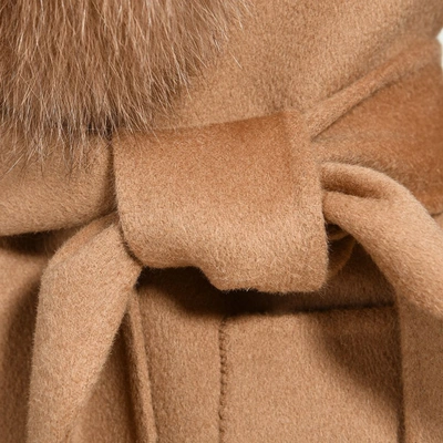 Wanan Touch Chiara Camel Cashmere Blend Coat