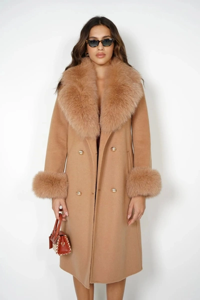 Wanan Touch Coat Chic Cream Mixed Cashmere