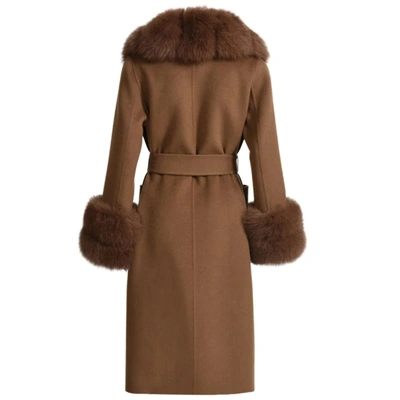 Wanan Touch Coat Lebonè Brown Mixed Cashmere