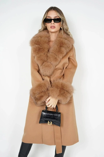 Wanan Touch Coat Lebonè Beige Mixed Cashmere
