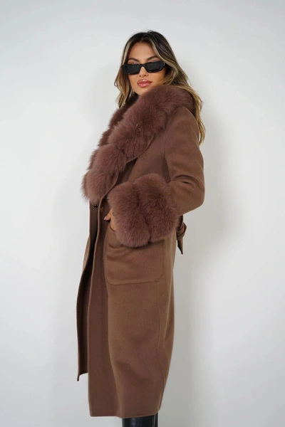 Wanan Touch Coat Lebonè Brown Mixed Cashmere