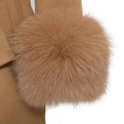 Wanan Touch Coat Chic Camel Mixed Cashmere