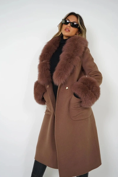 Wanan Touch Coat Lebonè Brown Mixed Cashmere
