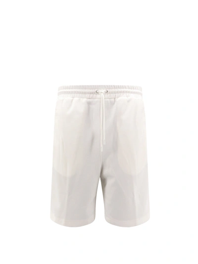 Shop Gucci Cotton Blend Bermuda Shorts With Iconic Web Detail