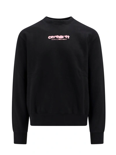 Shop Carhartt Cotton Sweatshirt With Frontal Logo