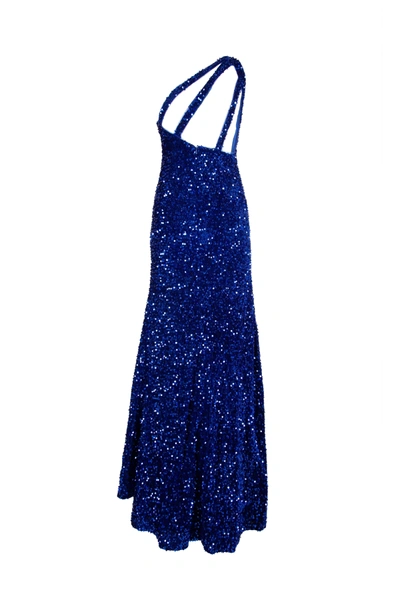 Shop Wanan Touch Elaysa Blue Dress With Slit
