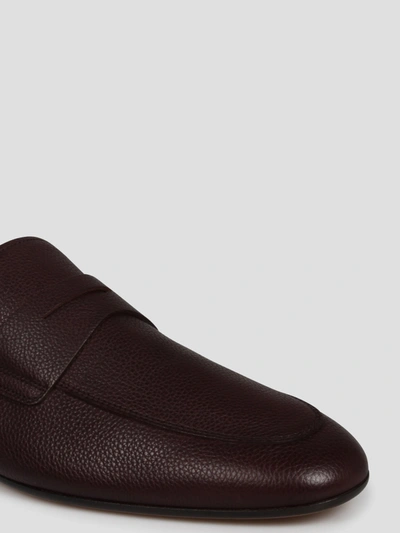 Shop Tod's Grained Leather Loafers