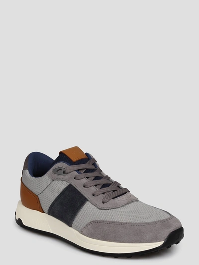 Shop Tod's Leather And Technical Fabric Sneakers