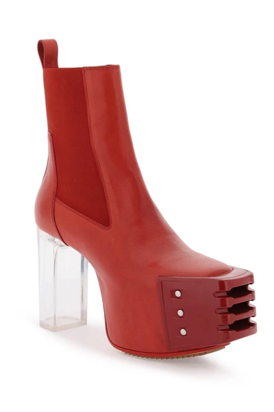 Shop Rick Owens Luzor Grilled Ankle Boots