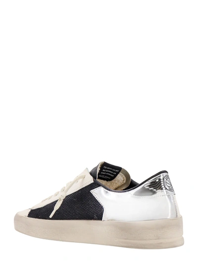 Shop Golden Goose Mesh And Leather Sneakers With Laminated Detail