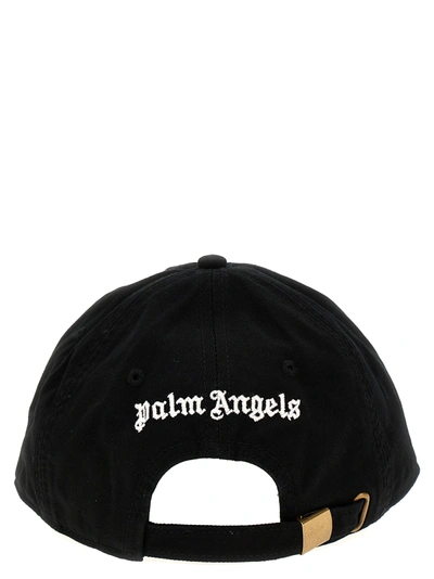 Shop Palm Angels Monogram Hats White/black