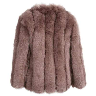 Wanan Touch Reine Brown Fox Fur Jacket