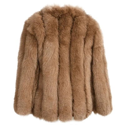 Wanan Touch Reine Brown Fox Fur Jacket