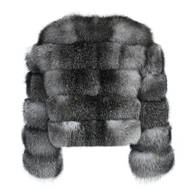 Wanan Touch Classic Kaki Fox Fur Jacket
