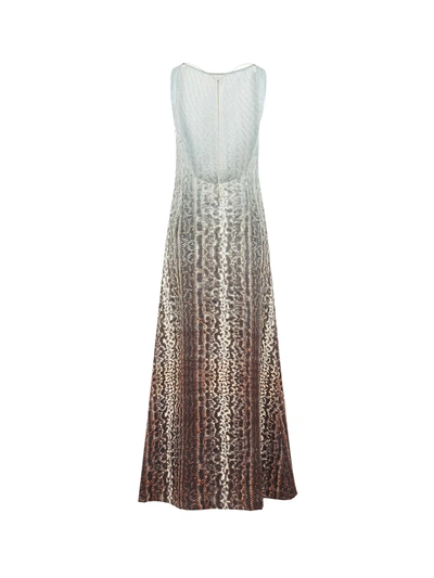 Shop Fendi Silk Dress With Ff And Animalier Print