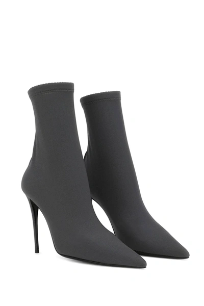 Shop Dolce & Gabbana Stretch Jersey Ankle Boots