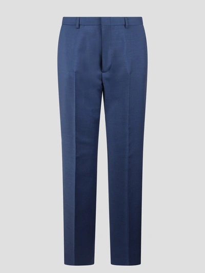 Shop Gucci Wool Mohair Trousers