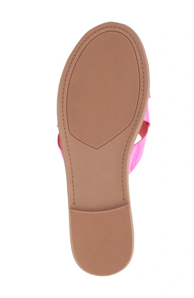Fashion To Figure Tiana Slide Sandal In Neon Pink