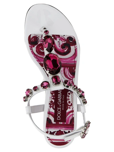 Shop Dolce & Gabbana Maiolica Sandals In Multicolor