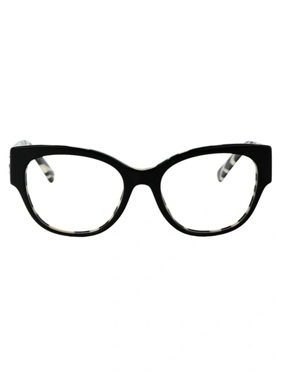 Dolce & Gabbana Eyewear Oval Frame Glasses In Black