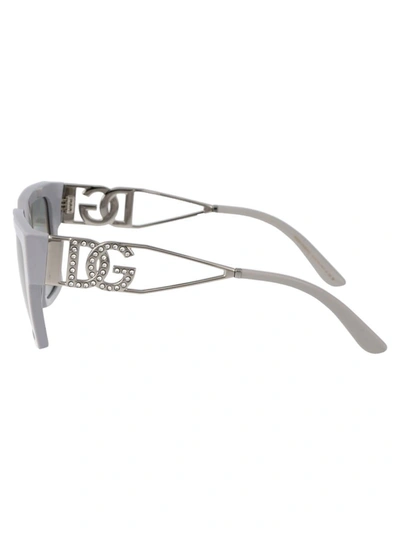 Dolce & Gabbana Full Frame Sunglasses In 341887 Light Grey