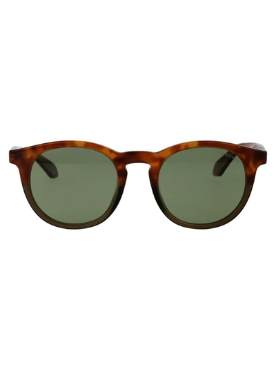 Shop Giorgio Armani Sunglasses In 598814 Havana Red/opal Olive Green