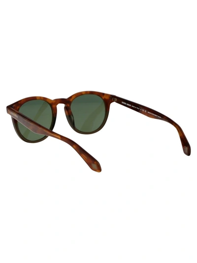 Giorgio Armani Pantos-frame Sunglasses In 598814 Havana Red/opal Olive Green