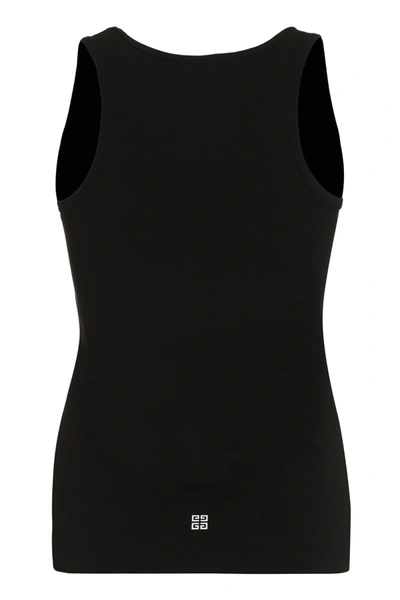 Shop Givenchy Cotton Tank Top In Black