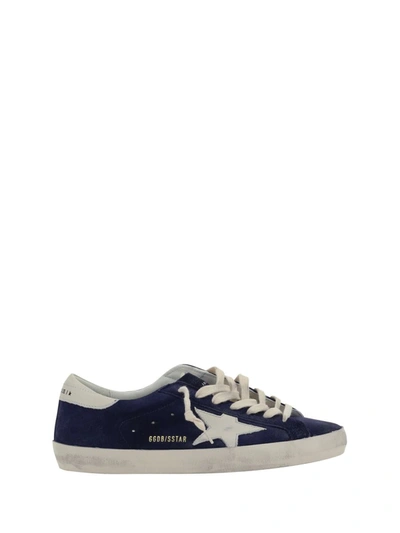 Shop Golden Goose Sneakers In Blue/white