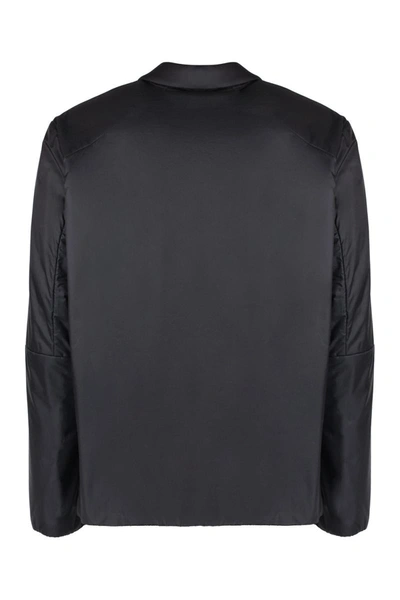 Shop Herno Techno Fabric Raincoat In Black