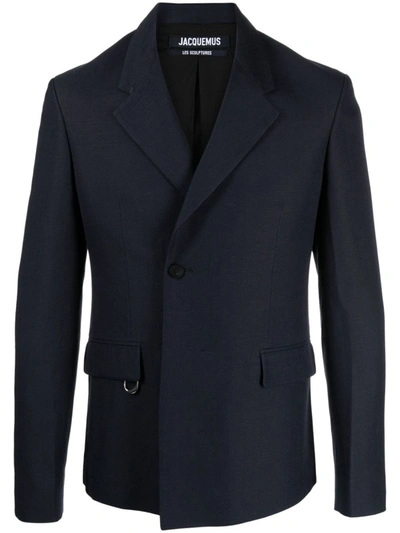 Shop Jacquemus 'melo' Blazer In Blue