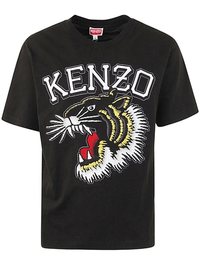 Shop Kenzo Tiger Varsity Classic T-shirt Clothing In Black