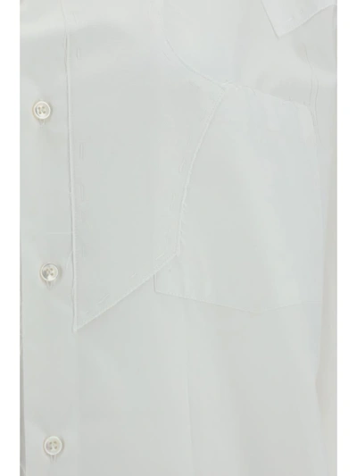 Shop Maison Margiela Shirts In Optic White