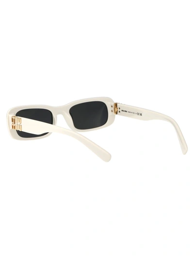 Shop Miu Miu Sunglasses In 1425s0 White Ivory