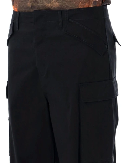 Msgm Utility Cargo Pant With Multiple Pockets In Black