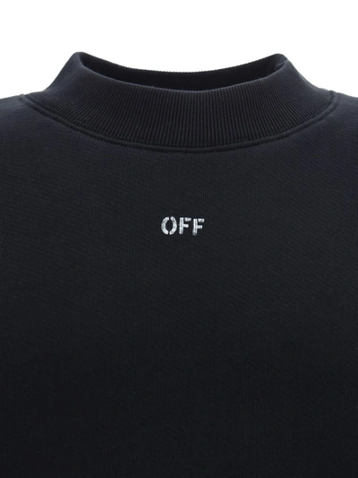 Shop Off-white Sweatshirts In Black White