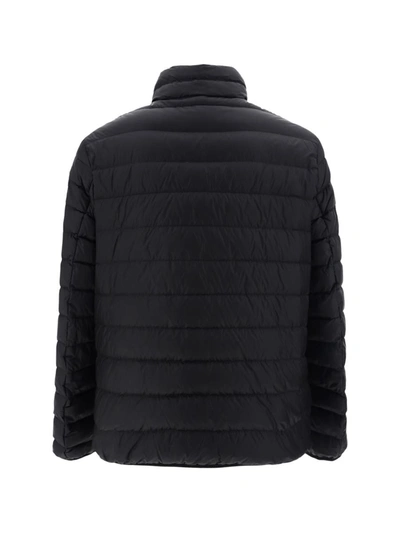 Shop Palm Angels Down Jackets In Black Off White