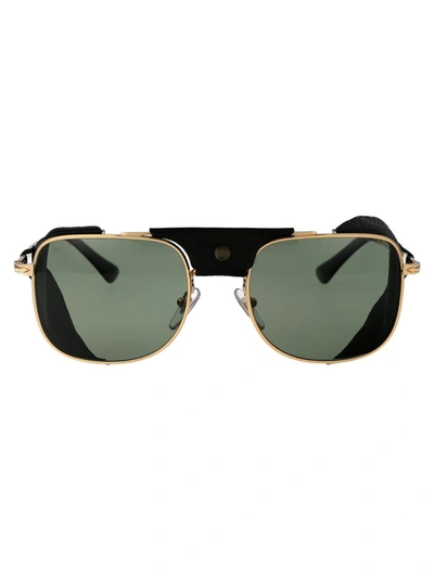 Persol Square Frame Sunglasses In 114958 Gold