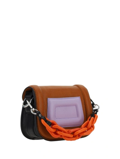 Shop Pierre Hardy Handbags In Tan/orange