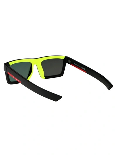 Prada Eyewear Rectangular Frame Sunglasses In 1bo10a Matte Black