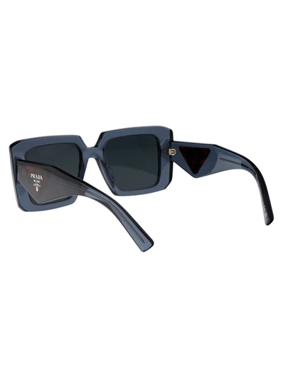 Shop Prada Sunglasses In 19o70b Transparent Graphite