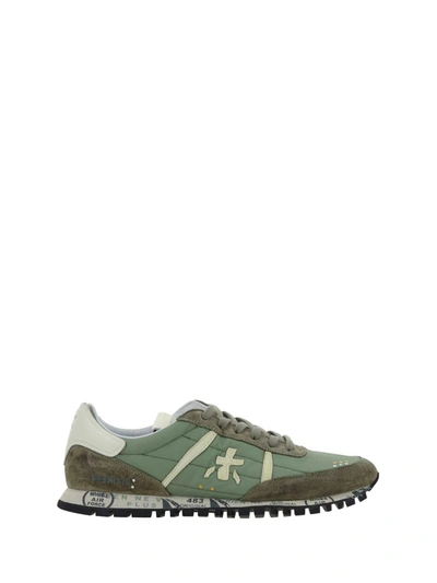 Shop Premiata Sneakers In Military Green