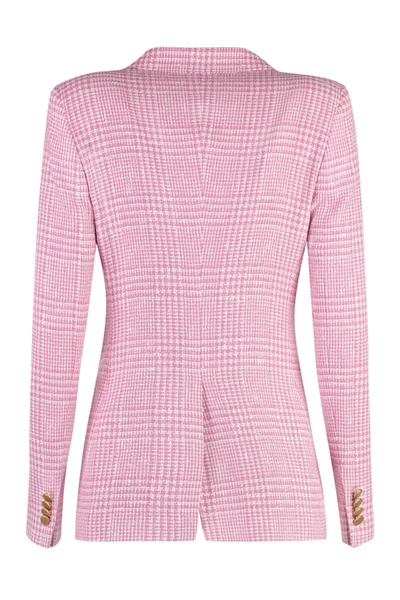 Shop Tagliatore J-parigi Single-breasted Two-button Jacket In Pink