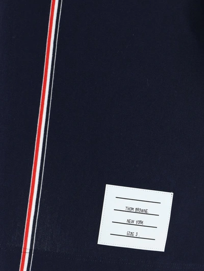 Shop Thom Browne Polo Shirts In Navy