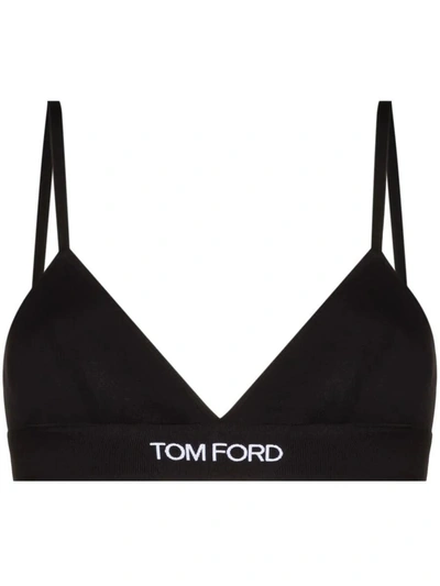Shop Tom Ford Modal Signature Bra Clothing In Black